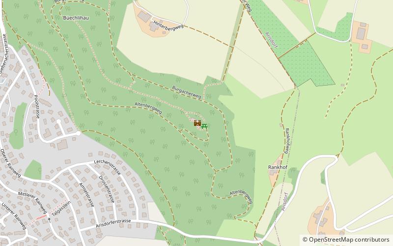 Ruine Altenberg location map