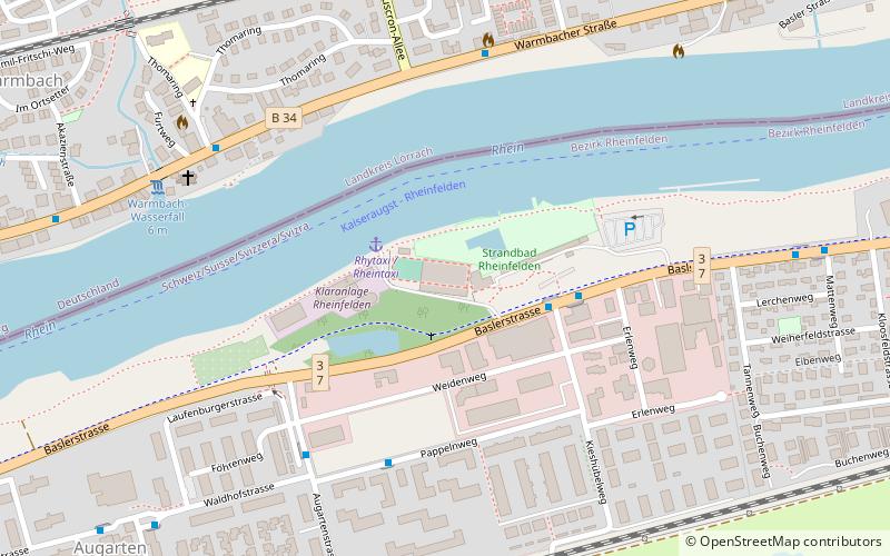 Kunsteisbahn Rheinfelden location map