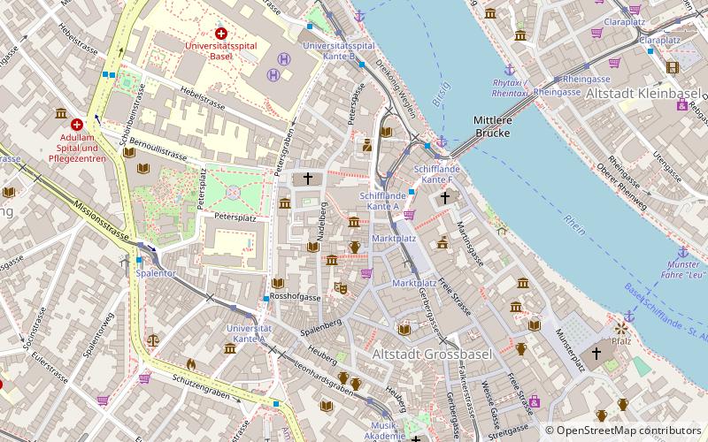 Musée de la pharmacie de Université de Bâle location map