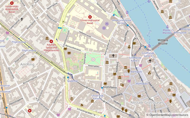 petersplatz bazylea location map