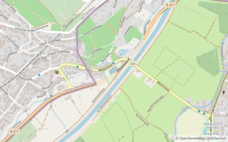 Naturbad Riehen location map