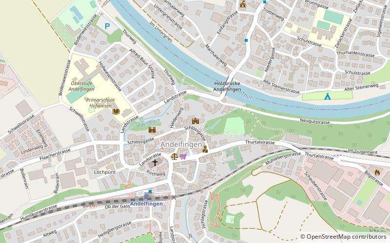 Schloss Andelfingen location map