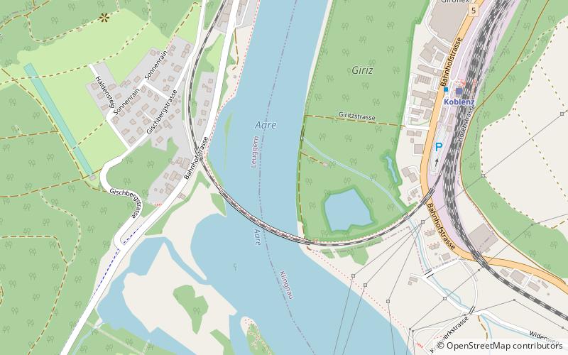 SBB-Aarebrücke Koblenz location map