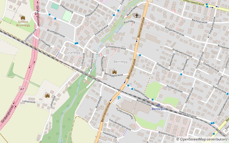 Schloss Bernegg location map