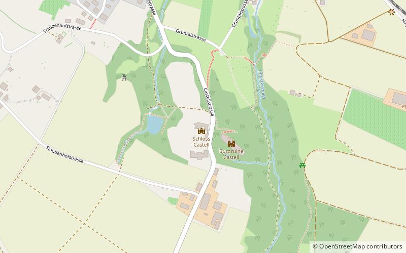 Schloss Castell location map
