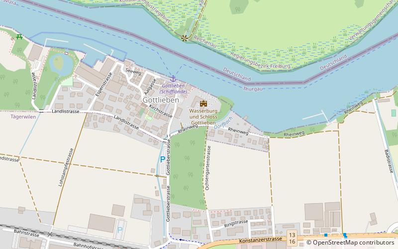 Gottlieben Castle location map