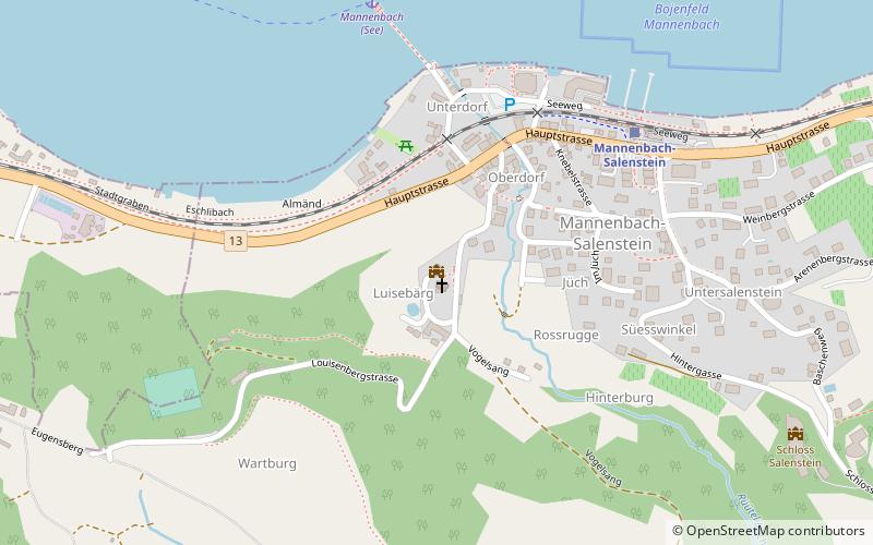 Louisenberg Castle location map