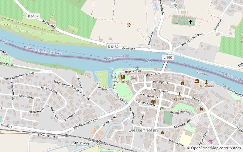 Unterhof Castle location map