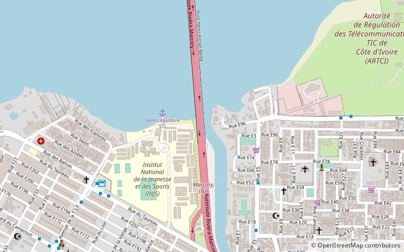 Henri Konan Bédié Bridge location map