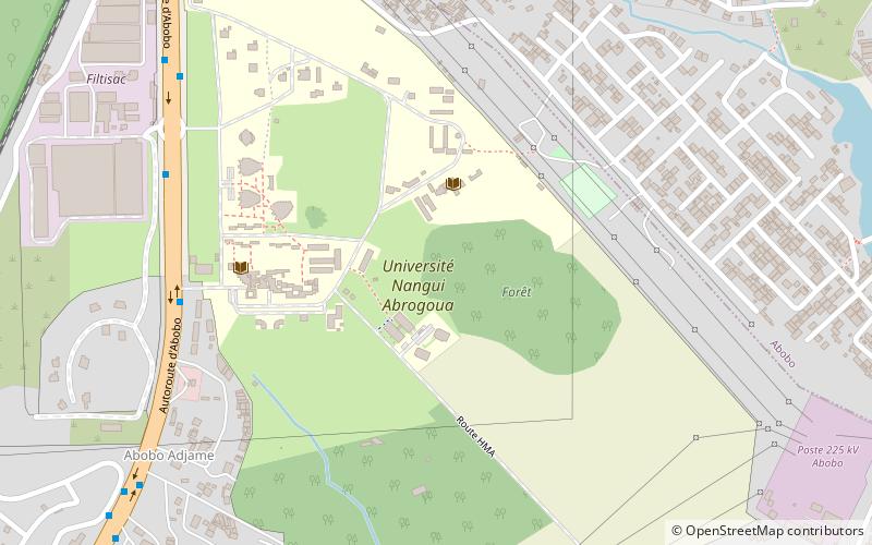 universite nangui abrogoua abidjan location map