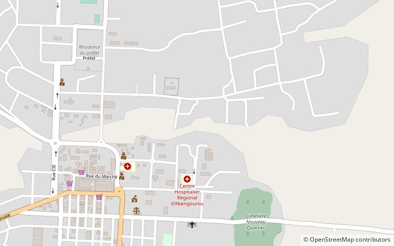 comoe district abengourou location map