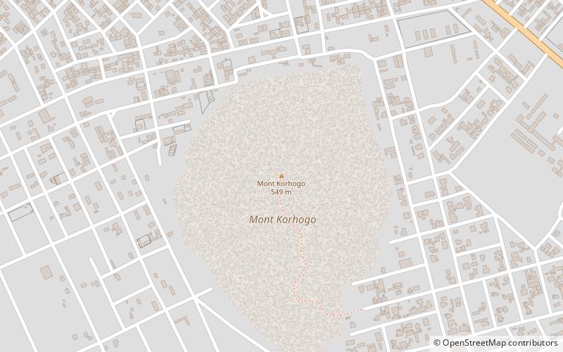 Mont-Korhogo location map