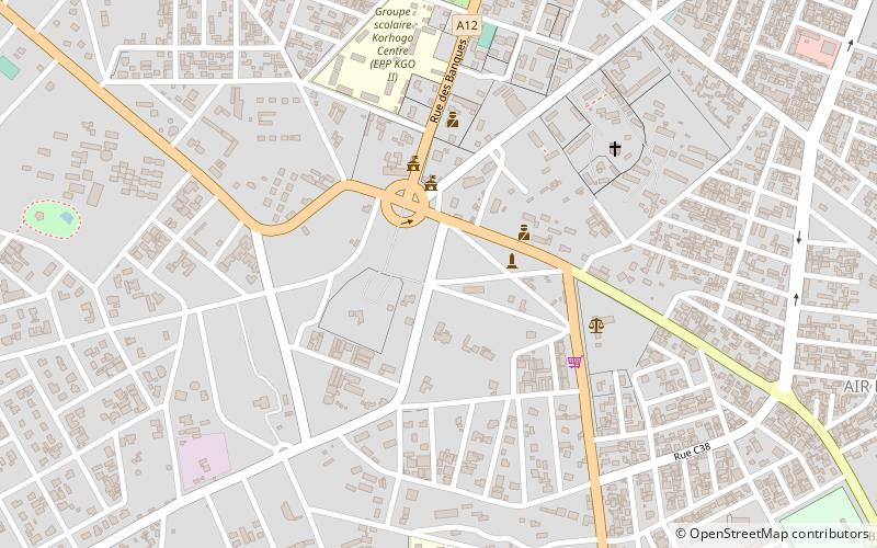 soba korhogo location map