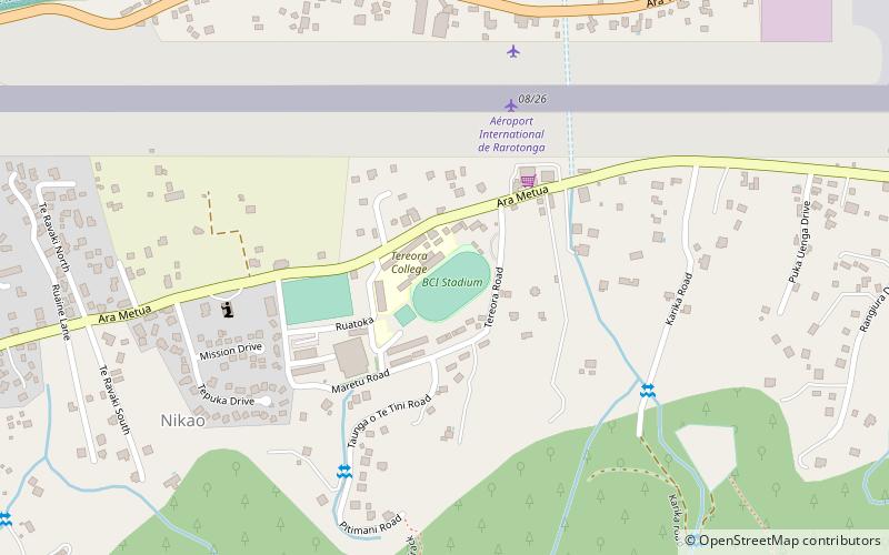 bci stadium avarua location map
