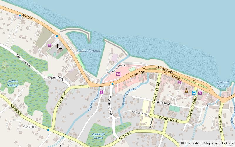 punanga nui market avarua location map