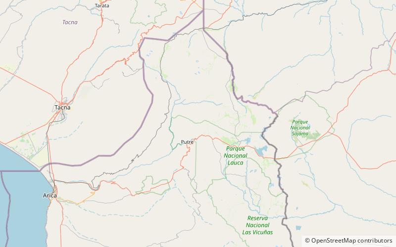 Taapaca location map