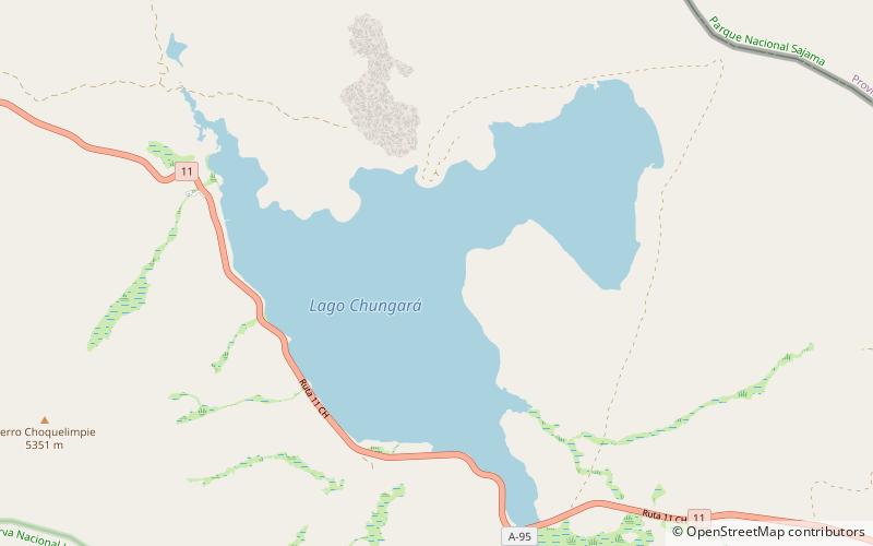 Lago Chungará location map