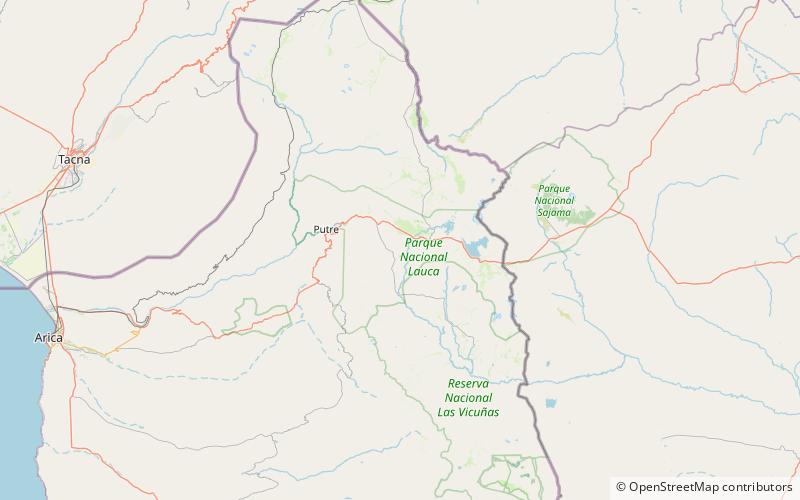 Lauca National Park location map