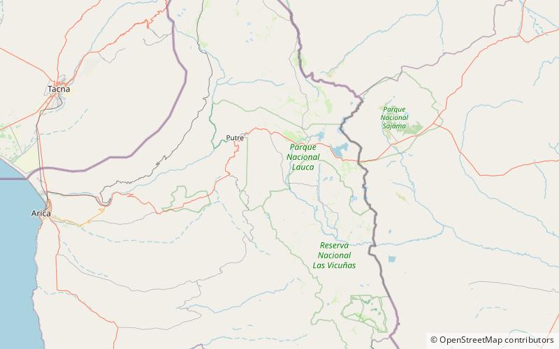 lauca volcano location map