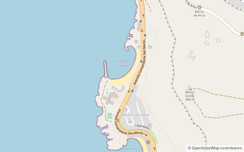 Playa El Laucho location map