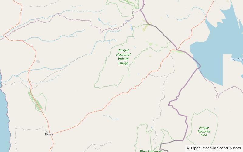 tatajachura parque nacional volcan isluga location map