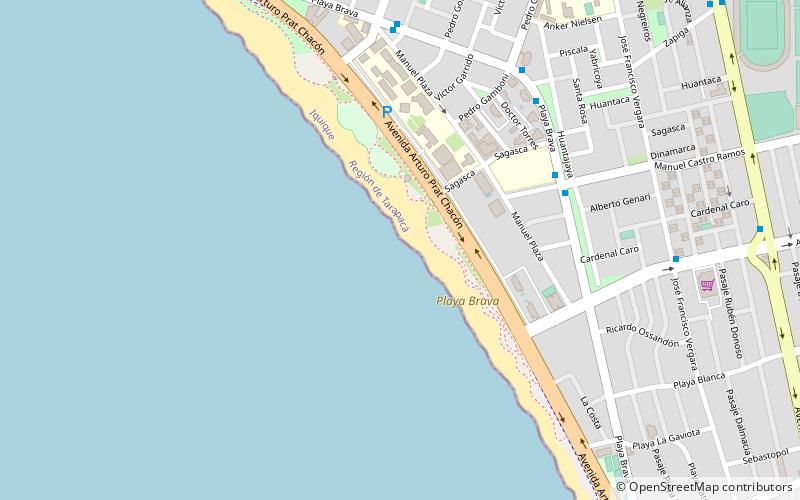 playa brava iquique location map