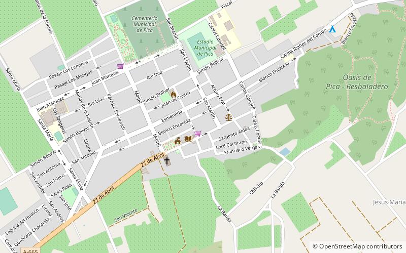 Pica location map