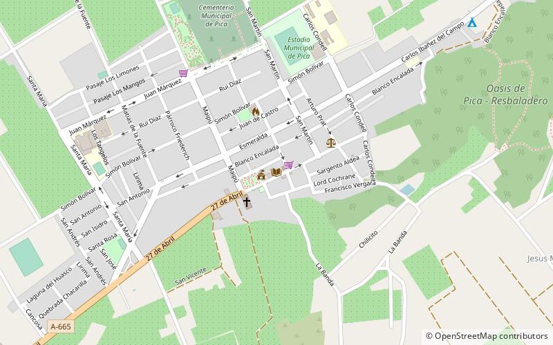 plaza pica location map