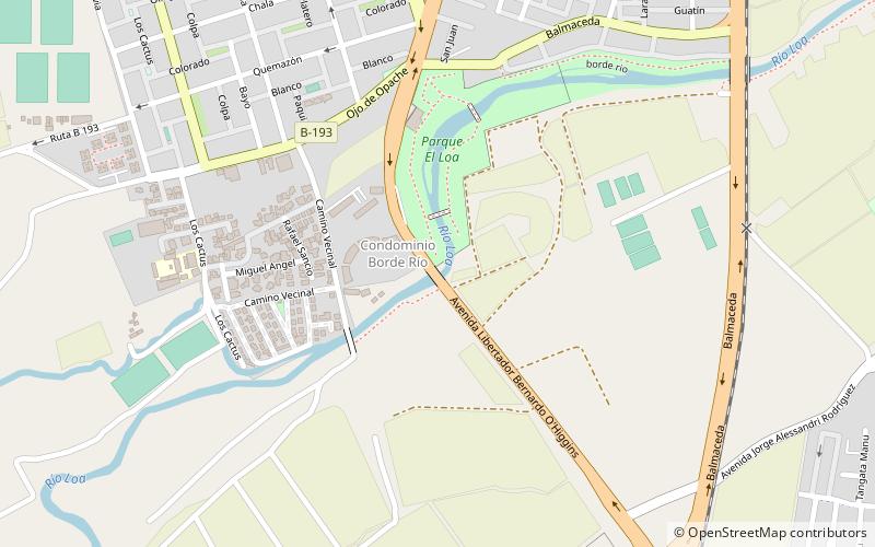 avenida libertador bernardo ohiggins calama location map