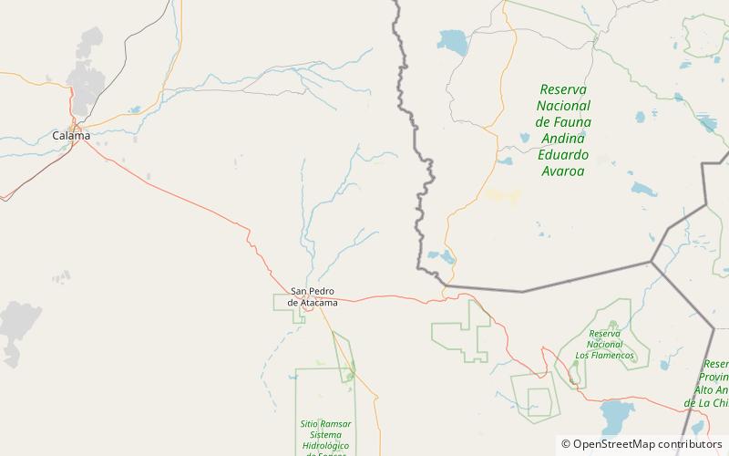 Puritama Hot Springs location map