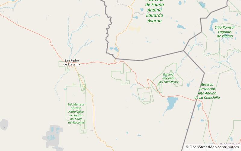 Llano de Chajnantor Observatory location map