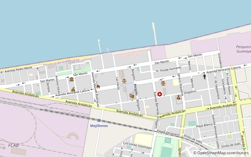 Mejillones location map