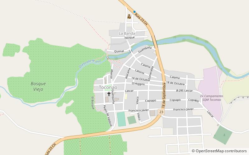 Toconao location map