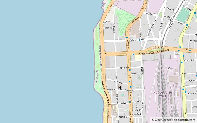 parque de los eventos antofagasta location map