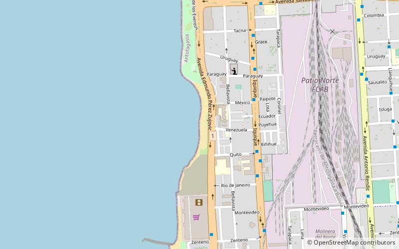 playa antofagasta location map