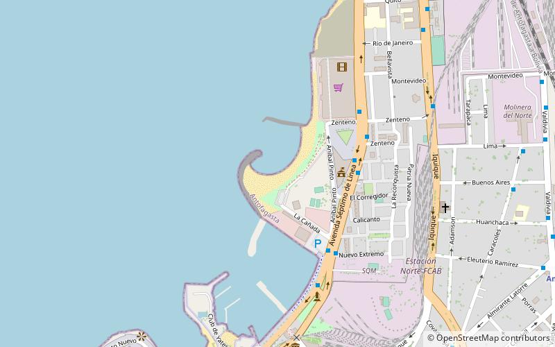 playa paraiso antofagasta location map