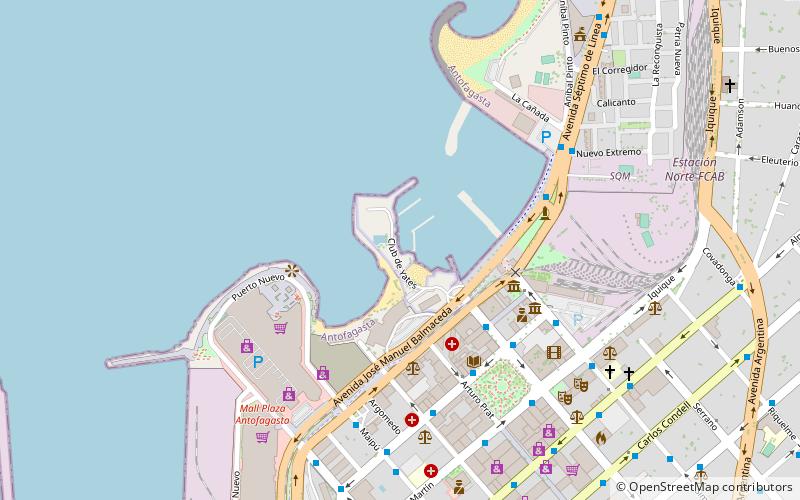 club de yates de antofagasta location map