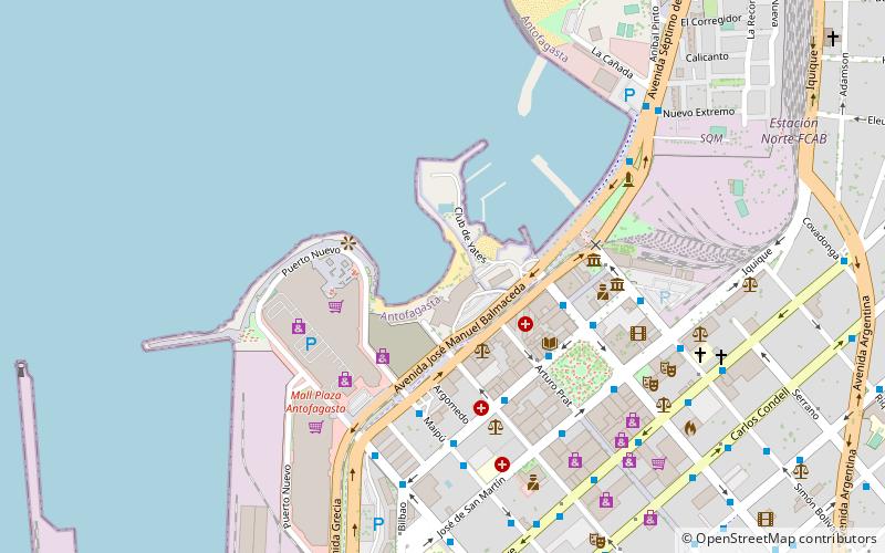 playa antofagasta location map