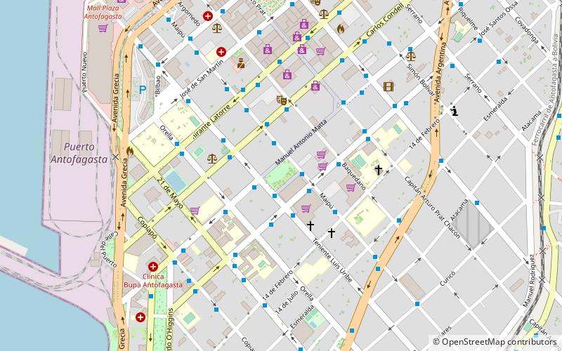 plaza sotomayor antofagasta location map