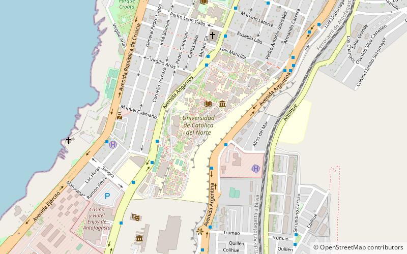 Universidad Católica del Norte location map