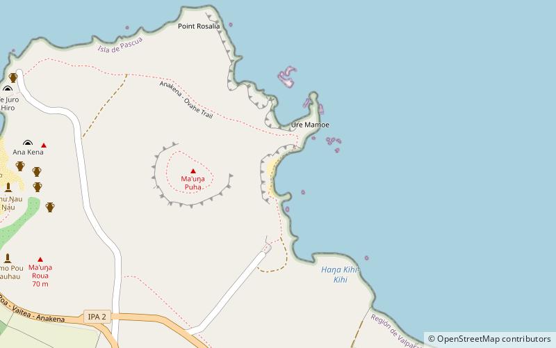 ovahe hanga roa location map