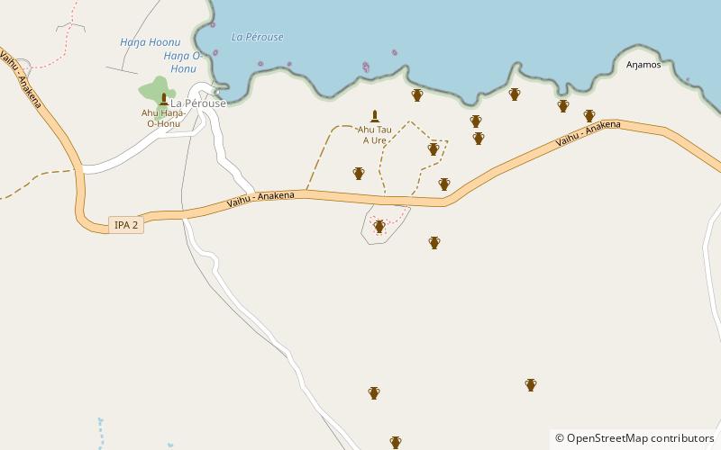 Papa Vaka Petroglifos location map