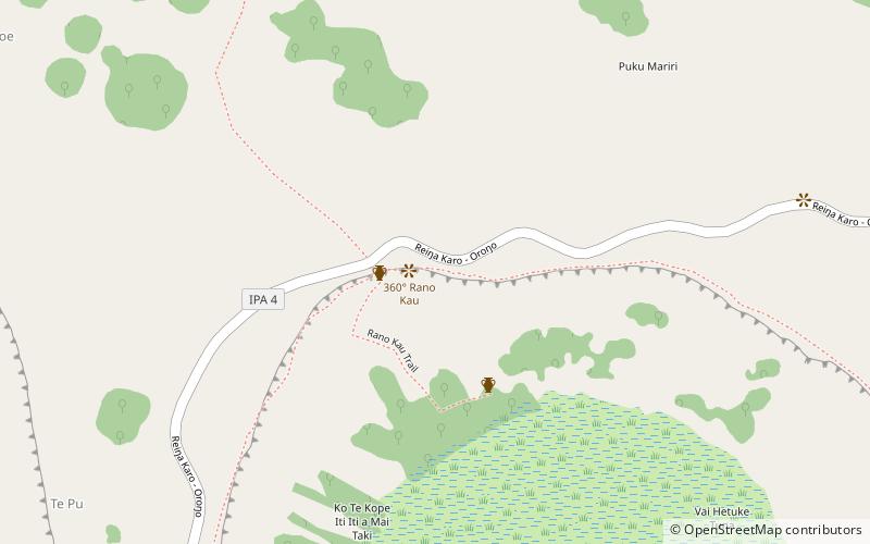 360 rano kau rapa nui national park location map