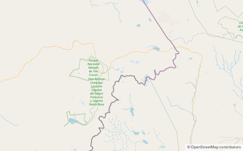 Tres Cruces location map