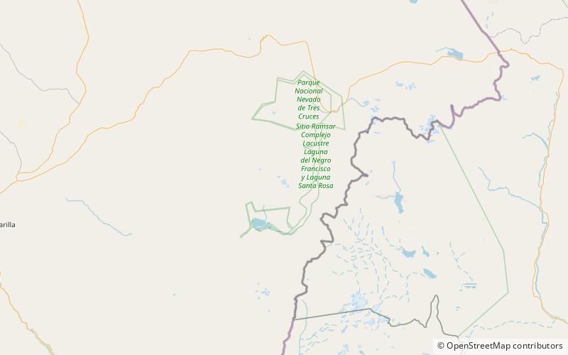 Copiapó Volcano location map