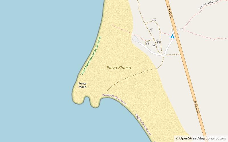 playa blanca park narodowy llanos de challe location map