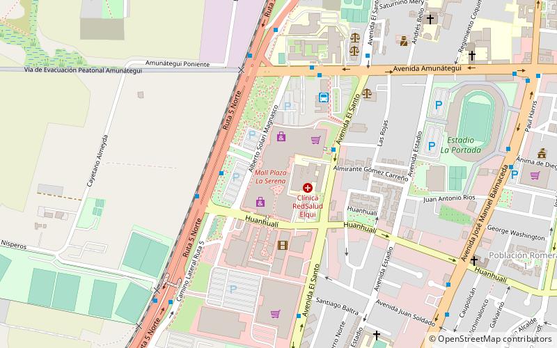 mall plaza la serena location map