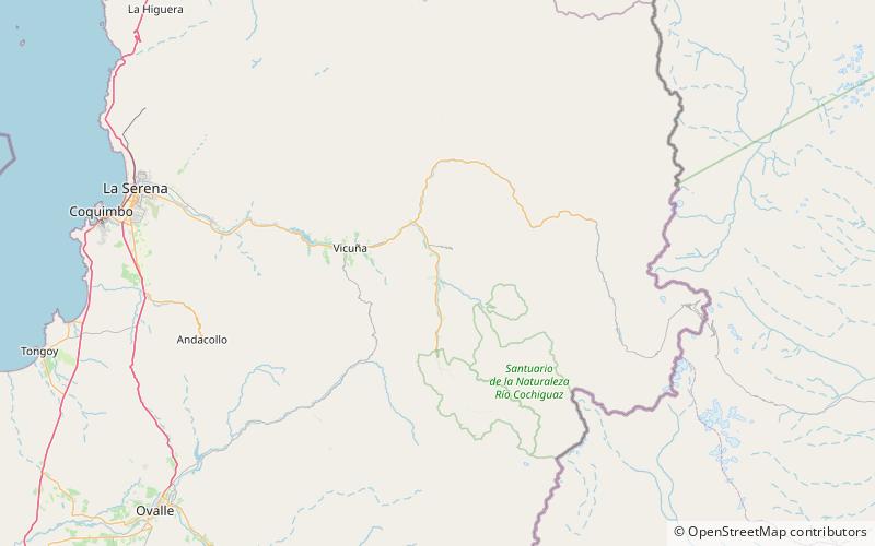 Paihuano location map