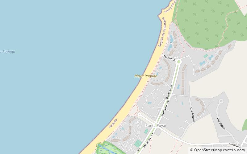 playa papudo location map
