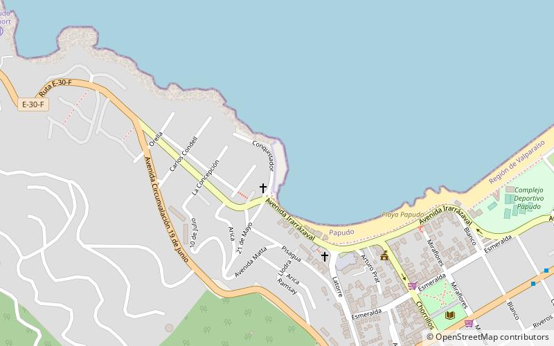 club de yates papudo location map